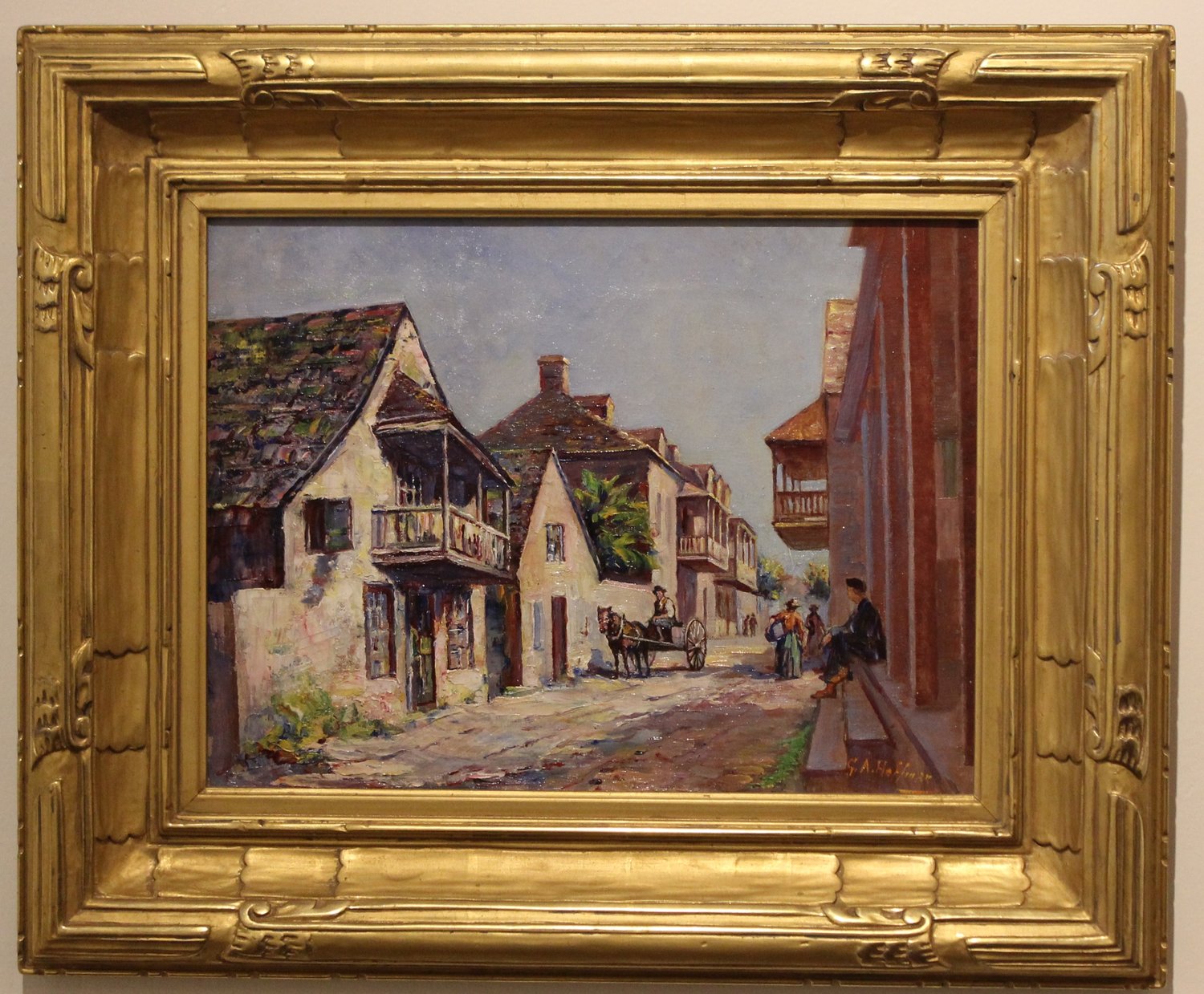 “Charlotte Street, St. Augustine” by Gustave Adolph Hoffman. 1905